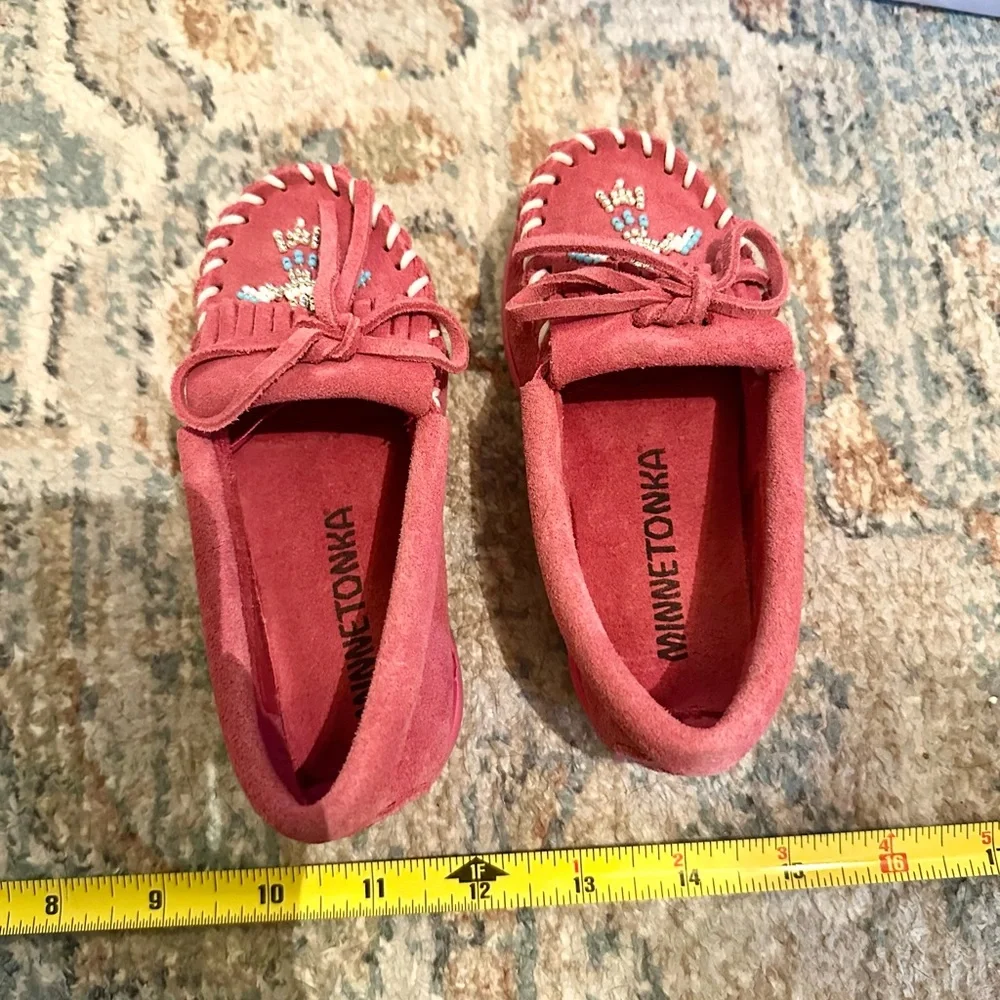 *NIB* MINNETONKA Toddler Kids Pink‎ Moccasins